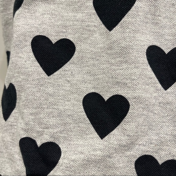 Burberry Women’s Heart Print Stretch Cotton Piqué Polo Shirt in Gray (XS) - Picture 8 of 8